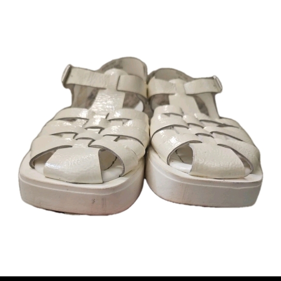 Free People Womens White Finn Fisherman Platform Sandal 37 - Picture 12 of 14